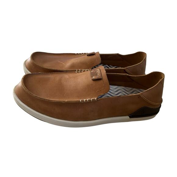 Olukai Kakaha Mens Leather Slip On Shoes Size 11 M - Picture 7 of 11